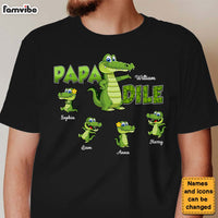 Personalized PaPadile Father Crocodile Shirt - Hoodie - Sweatshirt 25464 thumb 1