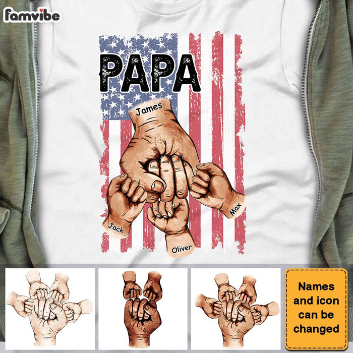 Personalized Gift for Dad Happy Independence Day Shirt - Hoodie - Sweatshirt 25465 1
