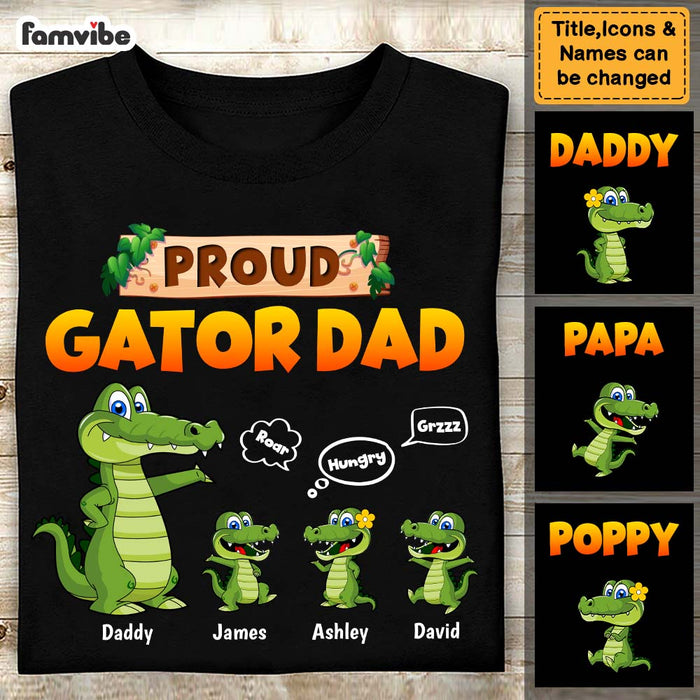 Personalized Proud Gator Dad Shirt - Hoodie - Sweatshirt 25467 1