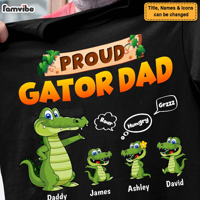 Personalized Proud Gator Dad Shirt - Hoodie - Sweatshirt 25467 1