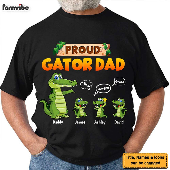 Personalized Proud Gator Dad Shirt - Hoodie - Sweatshirt 25467 1