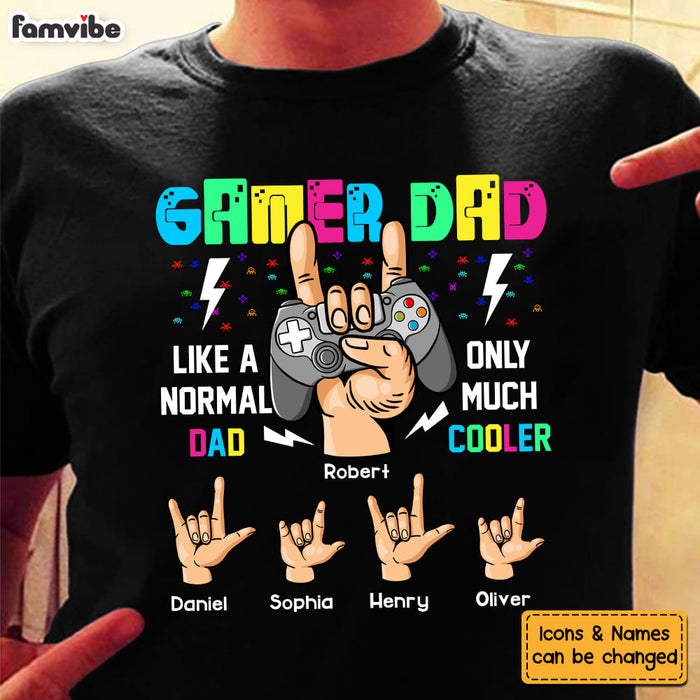 Personalized Gamer Dad Shirt - Hoodie - Sweatshirt 25470 1