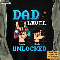 Personalized Gamer Dad Level Unlocked Shirt - Hoodie - Sweatshirt 25479 thumb 1