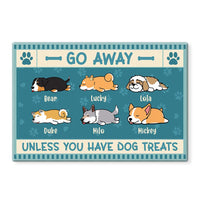 Personalized Go Away Unless You Have Dog Treats Doormat 25481 thumb 1