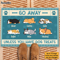 Personalized Go Away Unless You Have Dog Treats Doormat 25481 thumb 1