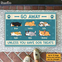 Personalized Go Away Unless You Have Dog Treats Doormat 25481 thumb 1