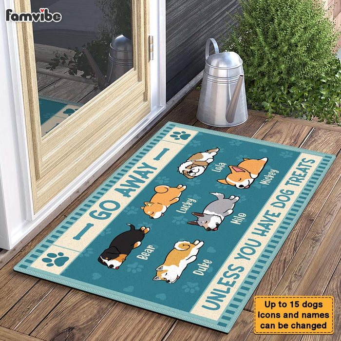 Personalized Go Away Unless You Have Dog Treats Doormat 25481 1