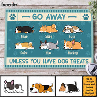 Personalized Go Away Unless You Have Dog Treats Doormat 25481 thumb 1