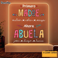 Personalized Grandma Abuela Spanish Plaque LED Lamp Night Light 25484 thumb 1