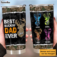 Personalized Buckin Dad Steel Tumbler 25485 thumb 1