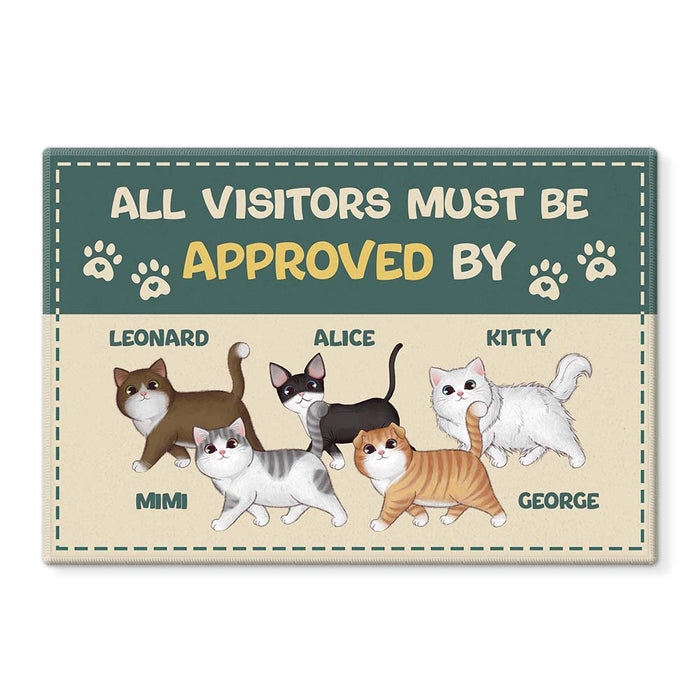 Personalized All Visitors Must Be Approved By Doormat 25487 1