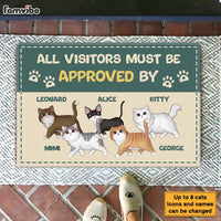 Personalized All Visitors Must Be Approved By Doormat 25487 thumb 1