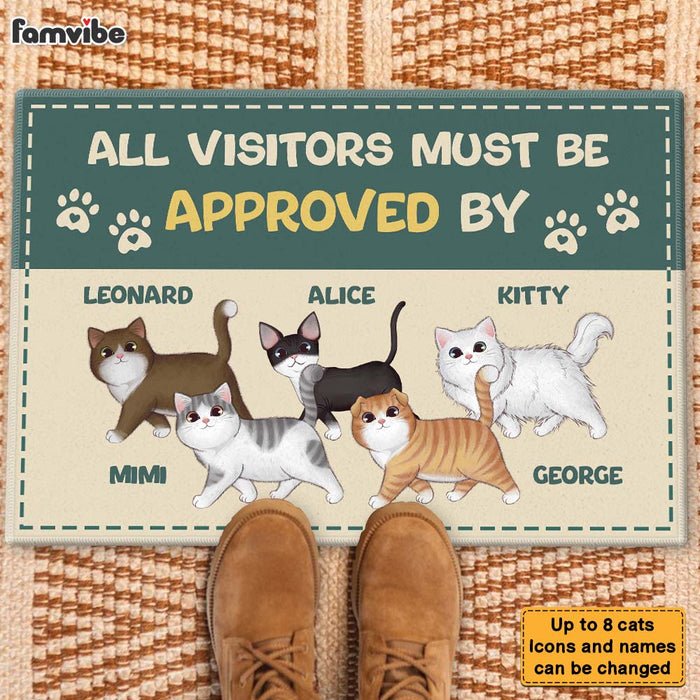 Personalized All Visitors Must Be Approved By Doormat 25487 1