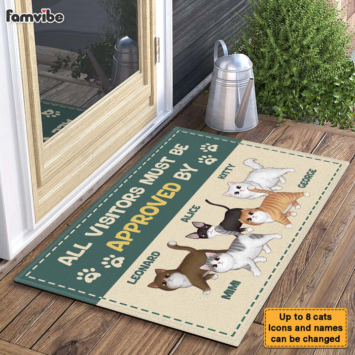 Personalized All Visitors Must Be Approved By Doormat 25487 1