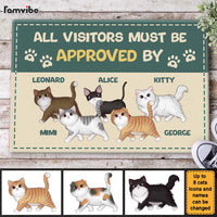Personalized All Visitors Must Be Approved By Doormat 25487 thumb 1