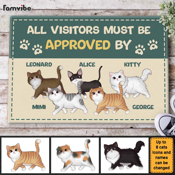 Personalized All Visitors Must Be Approved By Doormat 25487 1