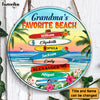 Personalized Grandma's Favorite Beach Round Wood Sign 25488 1