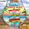 Personalized Grandma's Favorite Beach Round Wood Sign 25488 1