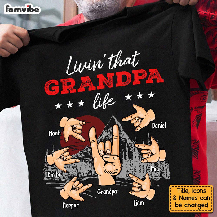Personalized Living That Grandpa Life Shirt - Hoodie - Sweatshirt 25491 1