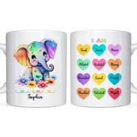 Personalized Gift for Daughter Granddaughter Affirmation Elephant Mug 25494 thumb 1