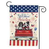 Personalized God Bless America Dog Flag 25496 thumb 1