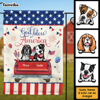 Personalized God Bless America Dog Flag 25496 thumb 1