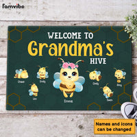 Personalized Welcome To Grandma's Hive Doormat 25505 thumb 1