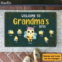 Personalized Welcome To Grandma's Hive Doormat 25505 thumb 1