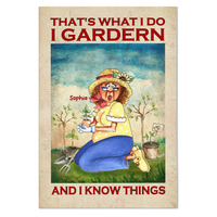 Personalized I Garden And I Know Things Canvas 25508 thumb 1