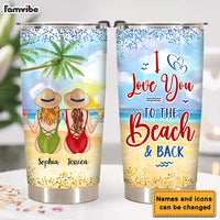 Personalized I Love You To The Beach And Back Steel Tumbler 25510 thumb 1