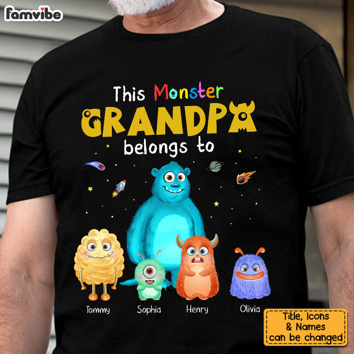 Personalized This Monster Grandpa Belongs To Shirt - Hoodie - Sweatshirt 25511 1