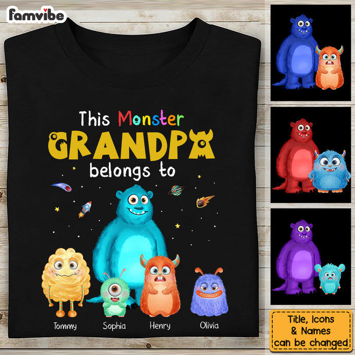 Personalized This Monster Grandpa Belongs To Shirt - Hoodie - Sweatshirt 25511 1