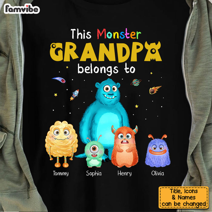Personalized This Monster Grandpa Belongs To Shirt - Hoodie - Sweatshirt 25511 1