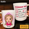 Personalized Gift for Daughter Granddaughter Permission Slip Mug 25515 1