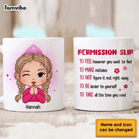 Personalized Gift for Daughter Granddaughter Permission Slip Mug 25515 thumb 1