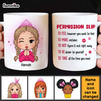 Personalized Gift for Daughter Granddaughter Permission Slip Mug 25515 thumb 1