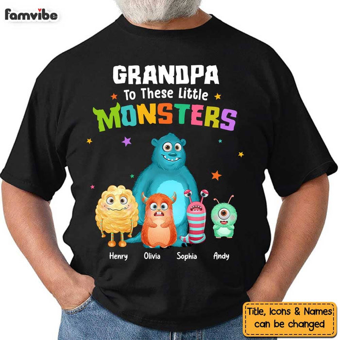 Personalized Grandpa To These Little Monsters Shirt - Hoodie - Sweatshirt 25518 1