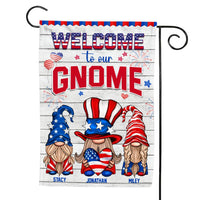Personalized Welcome To Our Gnome Flag 25521 thumb 1