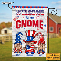 Personalized Welcome To Our Gnome Flag 25521 thumb 1