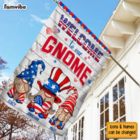 Personalized Welcome To Our Gnome Flag 25521 thumb 1