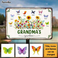 Personalized Grandma's Garden Metal Sign 25529 thumb 1