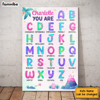 Personalized Gift for Daughter Granddaughter Alphabet Affirmation Canvas 25531 thumb 1