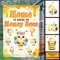 Personalized Home Is Where My Honey Bees Flag 25534 thumb 1