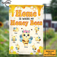 Personalized Home Is Where My Honey Bees Flag 25534 thumb 1