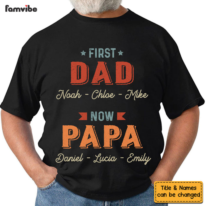 Personalized First Dad Now Grandpa Shirt - Hoodie - Sweatshirt 25535 1