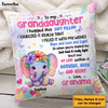 Personalized Gift For Granddaughter Cute Elephant Pillow 25538 1