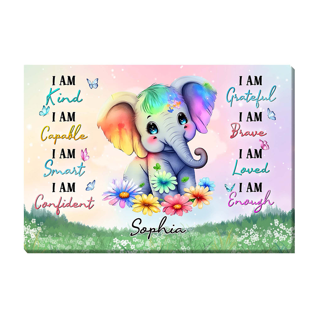 Personalized Daughter Granddaughter Affirmations Canvas 25539 Primary Mockup