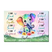 Personalized Daughter Granddaughter Affirmations Canvas 25539 thumb 1