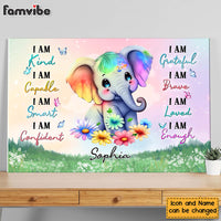 Personalized Daughter Granddaughter Affirmations Canvas 25539 thumb 1