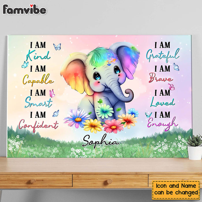 Personalized Daughter Granddaughter Affirmations Canvas 25539 1